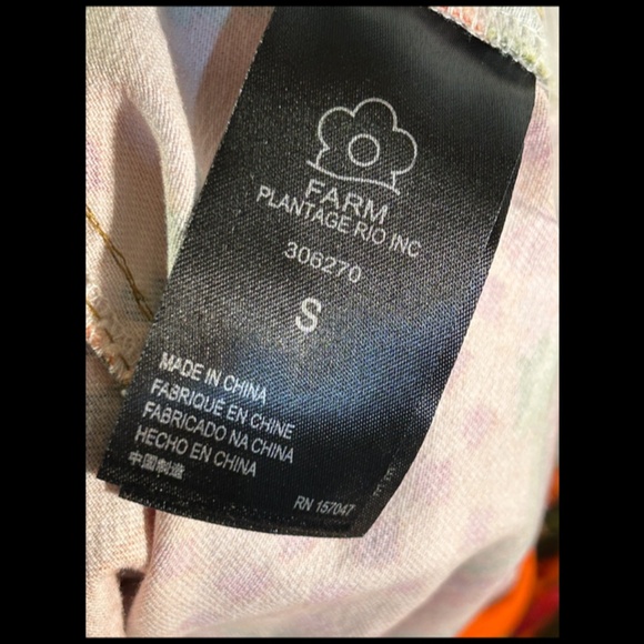 Farm Rio Blooming Garden Orange Shorts Size S - NWT - Picture 13 of 16